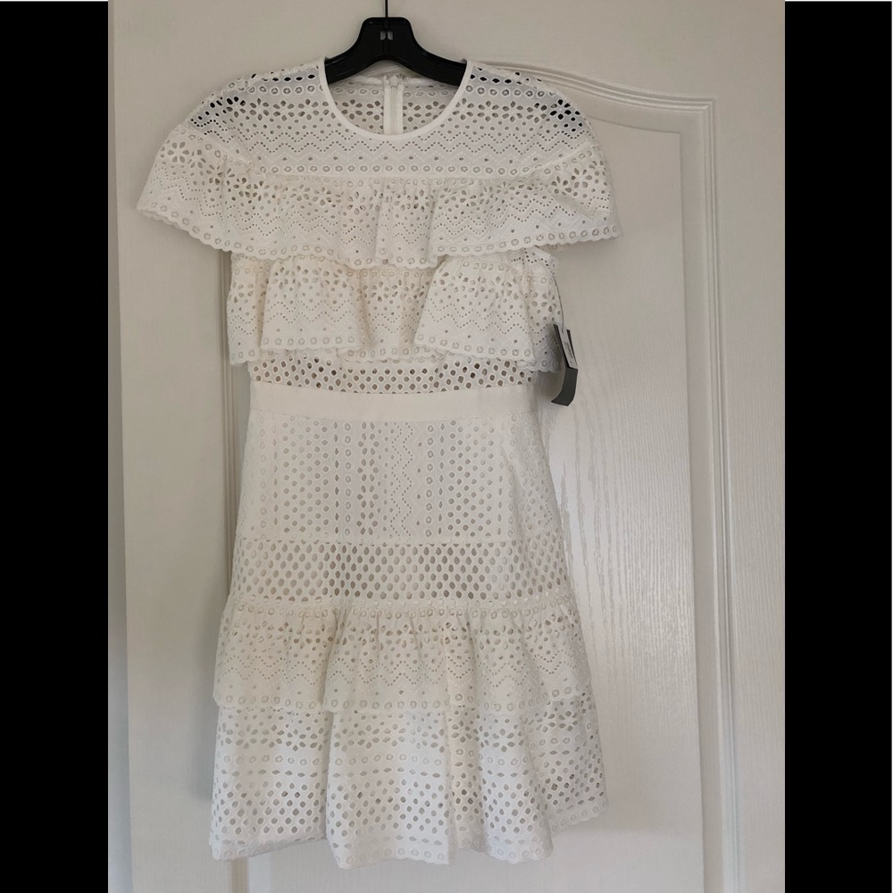 Self- Portrait ruffled eyelet anglaise dress - Picture 2 of 7